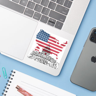 White House Custom-Cut Vinyl Sticker