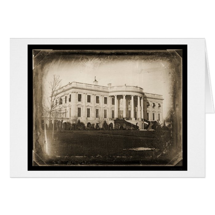 White House DC Daguerreotype 1846 Greeting Card
