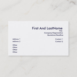 White House Enemies List  Business Cards