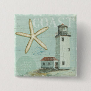 White House on the Beach Pinback Button