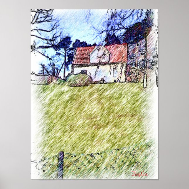 white house on the hill poster (Front)