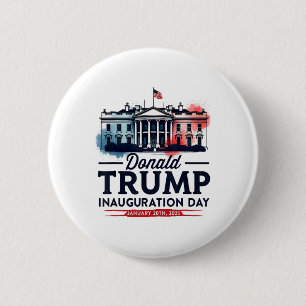White House President Donald Trump Inauguration 20 Button