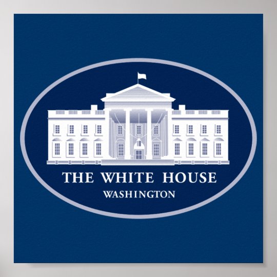 White House Press Conference Background Poster