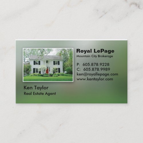 White House Red Door Business Card