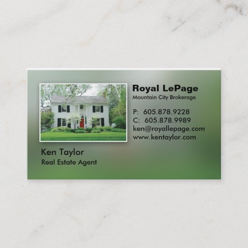 Customizable White House Red Door Business Card