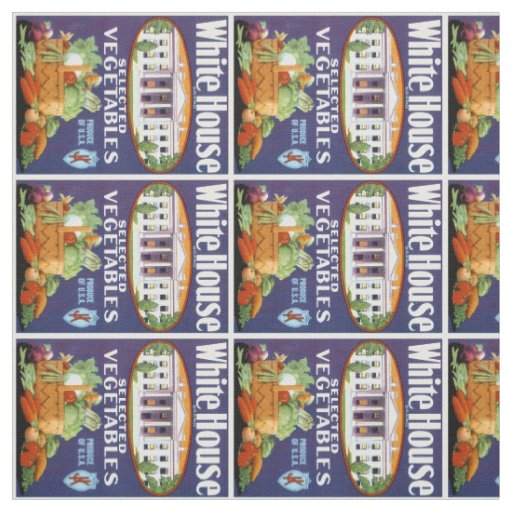 White House Selected Vegetables Fabric