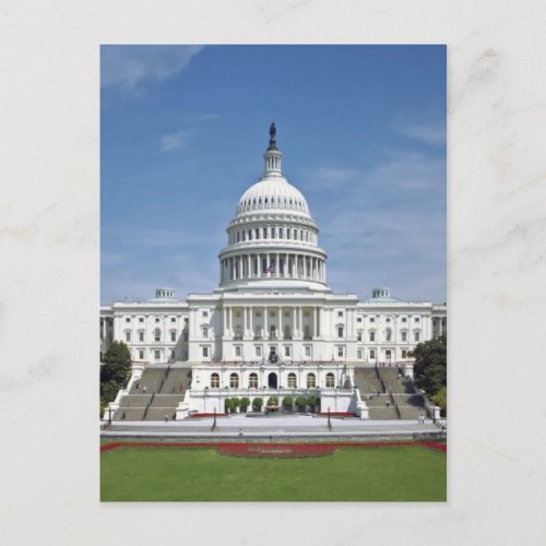 White House US Capitol Building Washington DC Postcard
