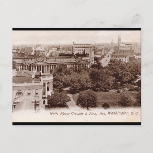 White House Washington DC 1907 Vintage Postcard