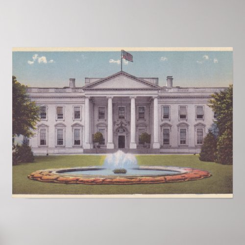 White House Washington DC Poster