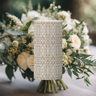 White Hummingbird Luxury Design Pillar Candle