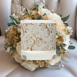 White Hummingbird Minimal Floral Scented Candle