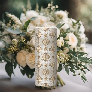 White Hummingbird Sophisticated Design Pillar Candle