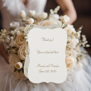 White Hummingbird Thank You Card