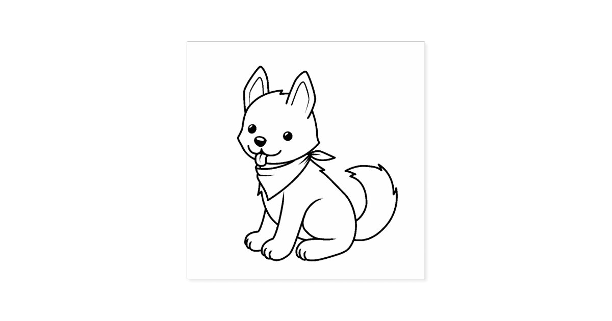 White Husky Puppy Dog Color Me Self Inking Stamp Zazzle Com Beautiful dogs of various breeds to color, for children of all ages. white husky puppy dog color me self inking stamp zazzle com