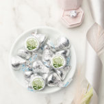 White Hydrangea and Circle Shower Favor<br><div class="desc">Pretty white and sage green hydrangea flowers bloom on these sweet and subtle chocolate kiss stickers,  adding a touch of themed personalization to bridal and baby showers,  weddings,  garden parties and more.</div>