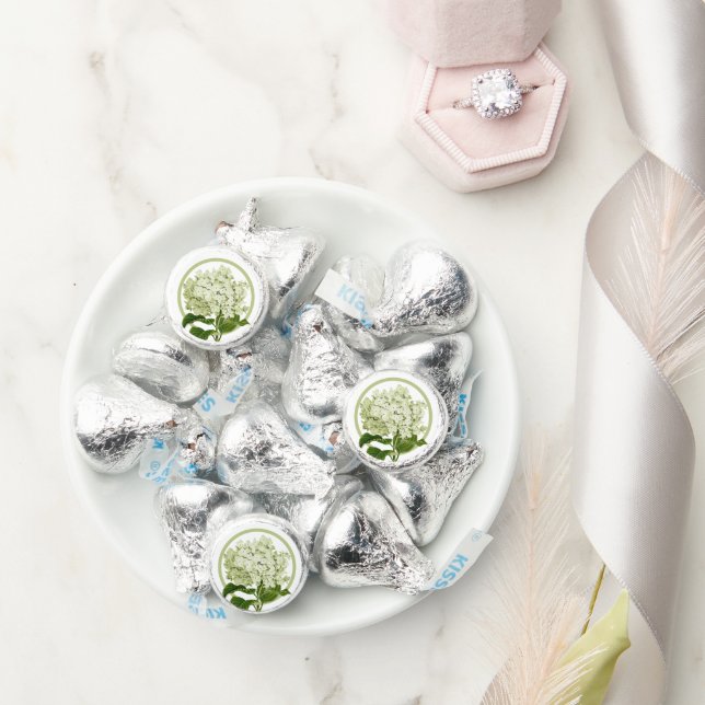 White Hydrangea and Circle Shower Favor (Wedding)