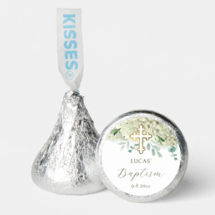 White Hydrangea Baptism Hershey®'s Kisses®