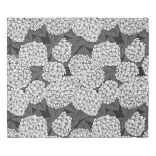 White hydrangea duvet cover
