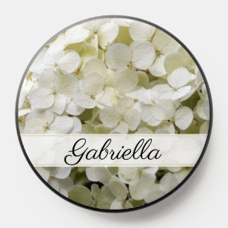 White Hydrangea Flower PopSocket