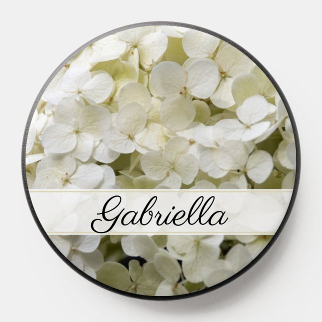 White Hydrangea Flower PopSocket (Popsocket)