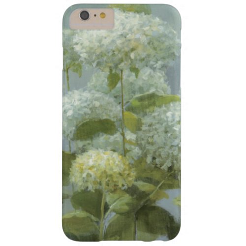 White Hydrangea Garden Barely There iPhone 6 Plus Case