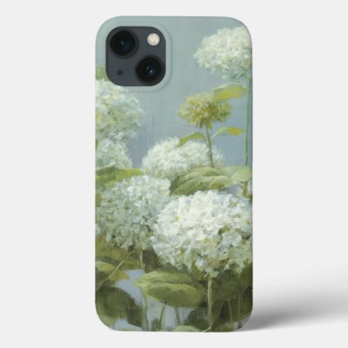 White Hydrangea Garden iPhone 13 Case