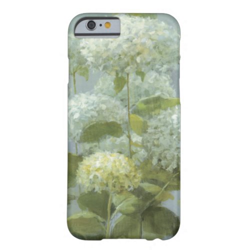 White Hydrangea Garden Barely There iPhone 6 Case