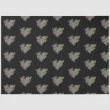 White Hydrangea Heart Tissue Paper