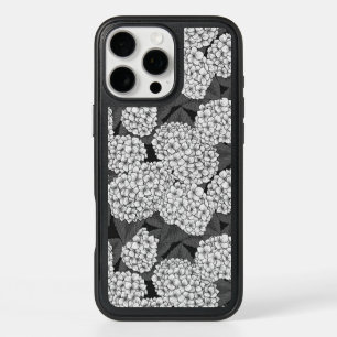 White hydrangea iPhone 16 pro max case
