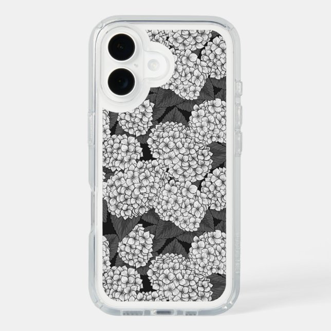 White hydrangea speck iPhone case (Front)