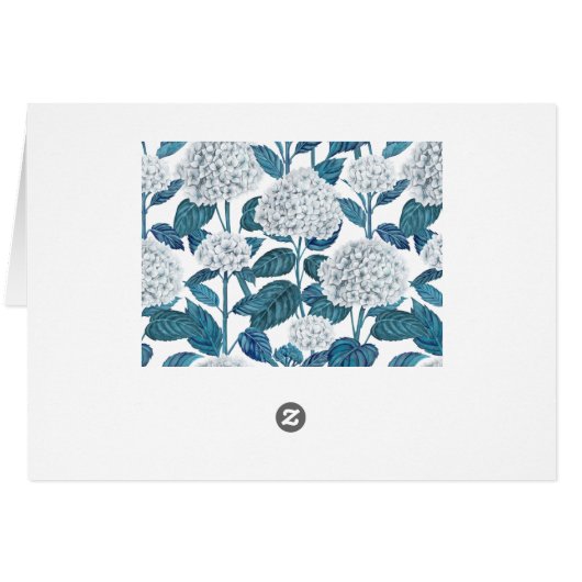 White hydrangea watercolor (Back Horizontal)