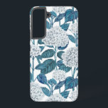 White hydrangea watercolor samsung galaxy s22  case<br><div class="desc">Watercolor pattern with white hydrangea on a white background</div>