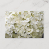 White Hydrangea Wedding RSVP Response Card (Back)