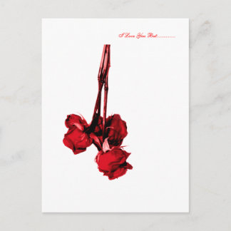 white, I Love You But................ Postcard