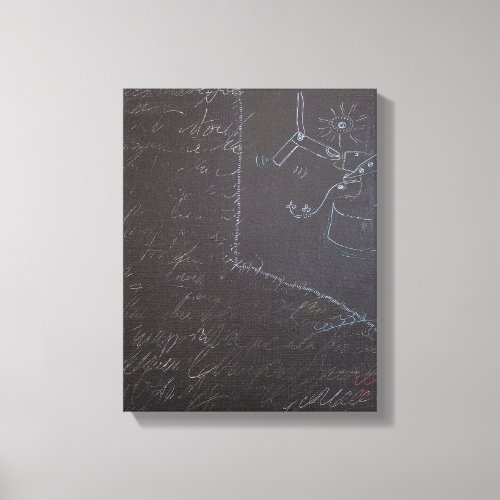 White Ideas and Blackboards 1 Canvas