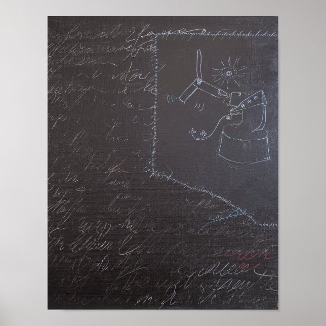 White Ideas and Blackboards 1 Poster (Front)