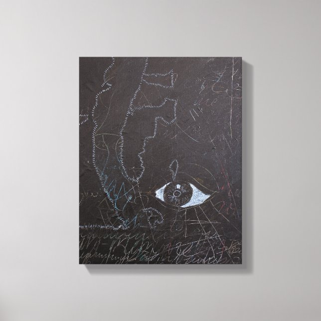 White Ideas and Blackboards 2 Canvas (Front)