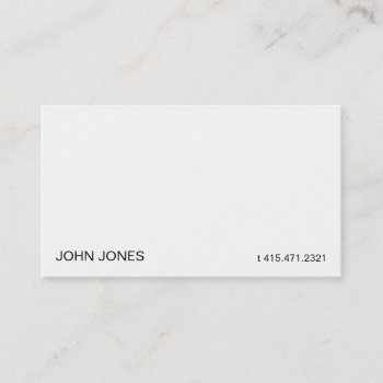 White Ii Business Card by itotah at Zazzle