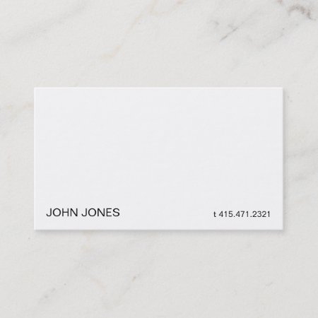 White Ii Business Card
