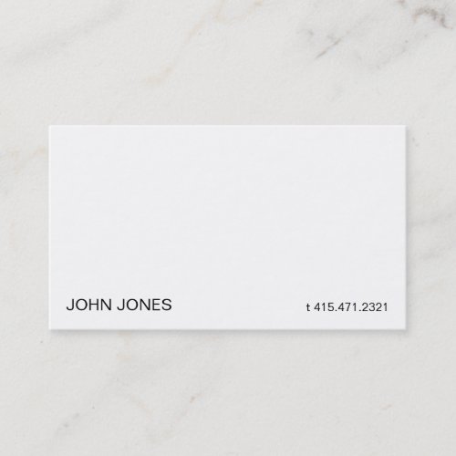White II Business Card