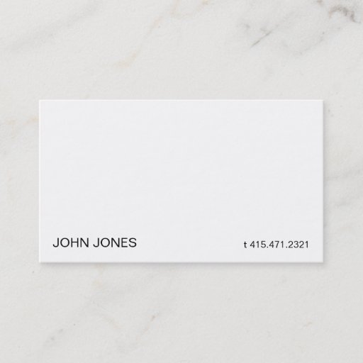 Customizable White II Business Card