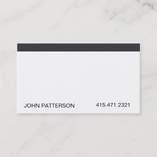 Customizable White II L Business Card