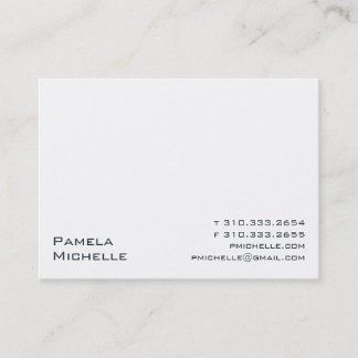 White iii business card
