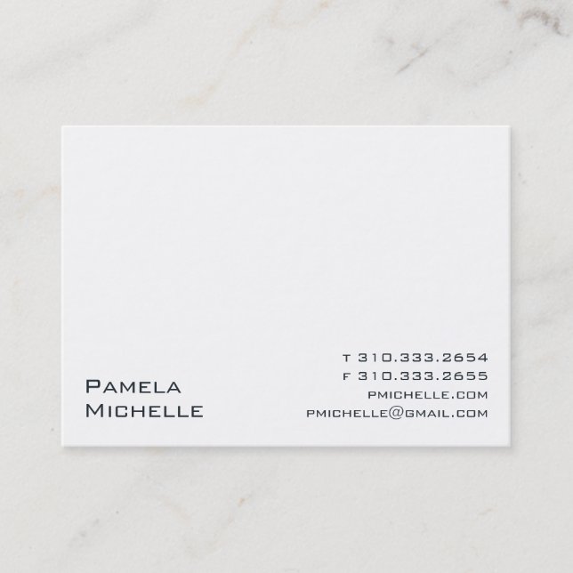 White iii business card (Front)
