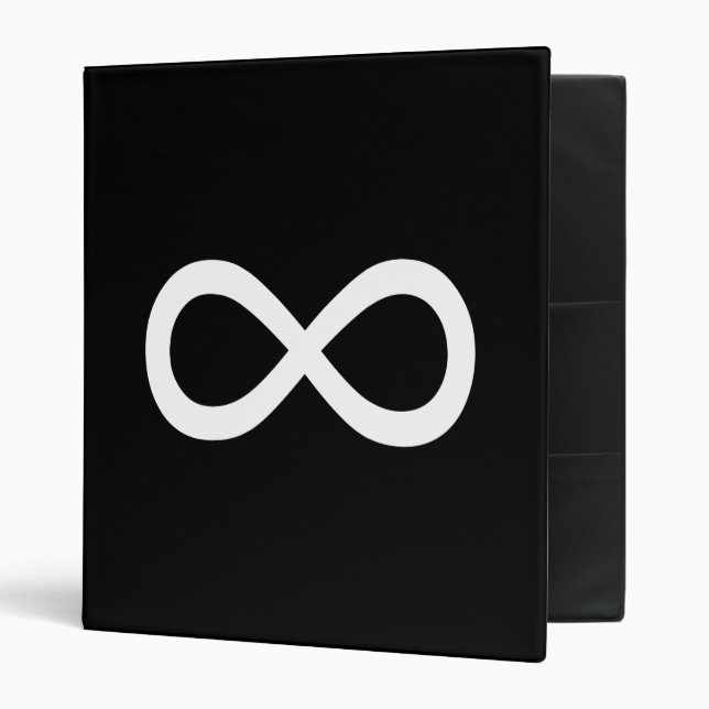 White Infinity Symbol Binder (Front/Inside)
