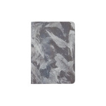 White Ink on Brown and Blue Background