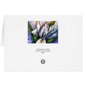 White Iris 2 by Barbara Beck-Azar Cards (Back Horizontal)