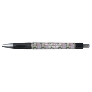 WHITE IRIS WATERCOLOR FLOWER PEN