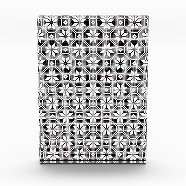 White isolated lace on CUSTOMIZE black background Award (Front)