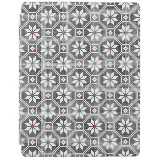 White isolated lace on CUSTOMIZE black background iPad Smart Cover